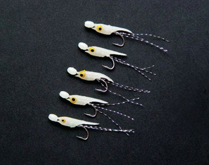 White Cod Feather Mackerel cod ling pollack rig lure white feathers 