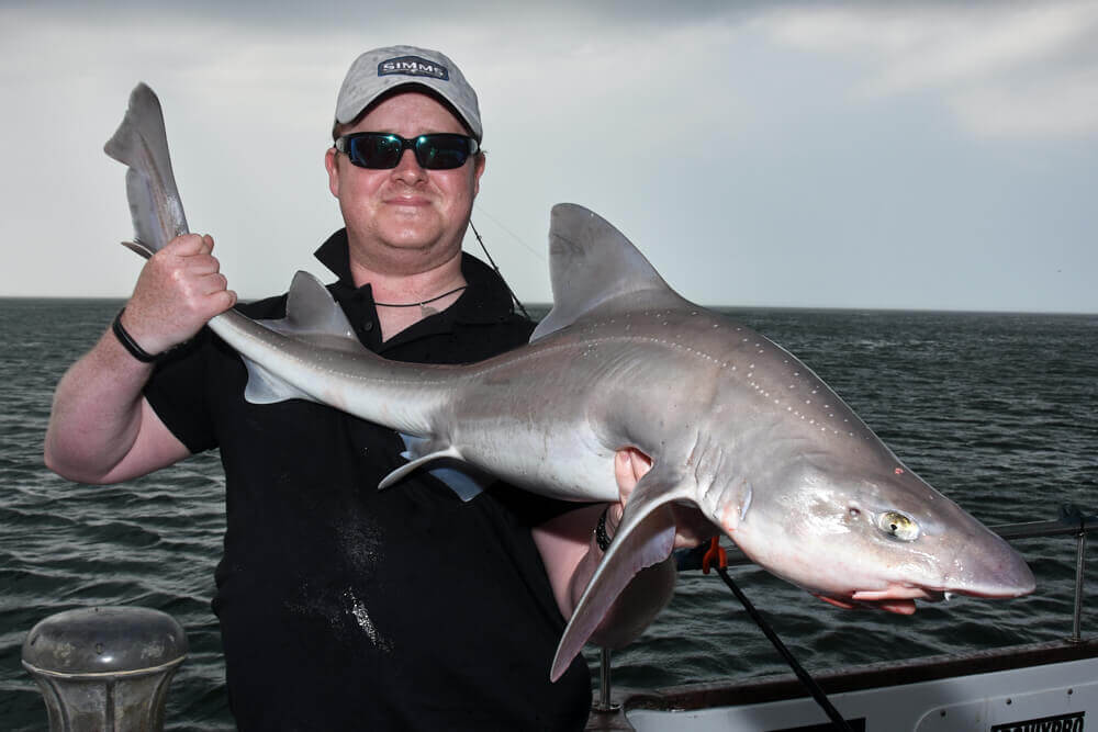 Mike Jnr with another twenty Smoothhound
